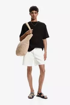 Футболка свободного кроя H&M, черный