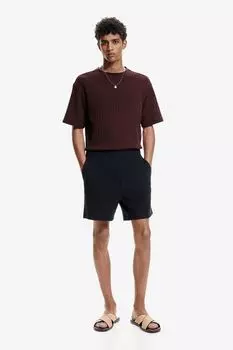 Футболка свободного кроя H&M, фиолетовый