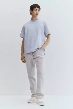 Футболка свободного кроя H&M, голубой