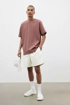 Футболка свободного кроя H&M, красный