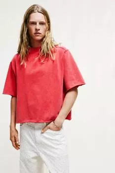 Футболка свободного кроя H&M, красный