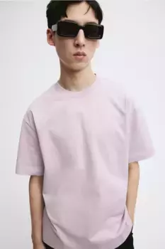 Футболка свободного кроя H&M, розовый