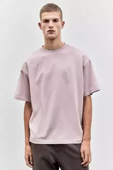 Футболка свободного кроя H&M, розовый