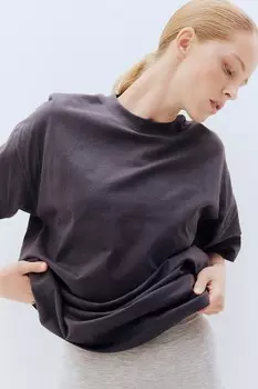 Футболка свободного кроя H&M, серый