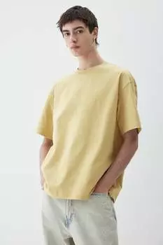 Футболка свободного кроя H&M, желтый