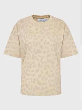 Футболка свободного кроя Hype, бежевый
