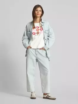 Футболка свободного кроя из чистого хлопка, модель «CYSMA» Vero Moda, кремовый