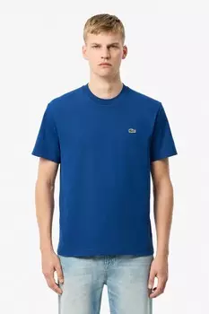 Футболка свободного кроя из джерси Lacoste, синий