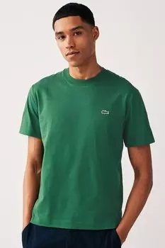 Футболка свободного кроя из джерси Lacoste, зеленый