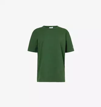 Футболка свободного кроя из хлопка с круглым вырезом Champion, зеленый