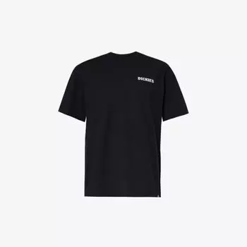 Футболка свободного кроя из хлопкового джерси с принтом Hays Dickies, черный