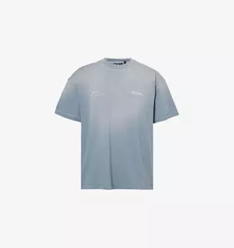 Футболка свободного кроя из хлопкового джерси с фирменным принтом «Покровитель клуба» Represent, серый