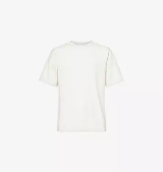 Футболка свободного кроя из хлопкового джерси с круглым вырезом Rick Owens, бежевый