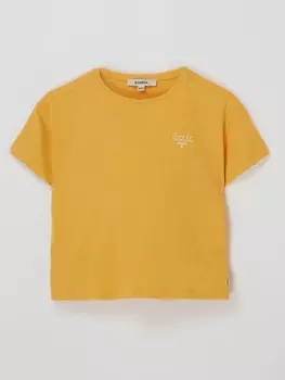 Футболка свободного кроя из органического хлопка Garcia, желтый