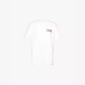 Футболка свободного кроя из органического хлопкового джерси с короткими рукавами Adanola, белый