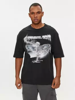Футболка свободного кроя Jack&Jones, черный