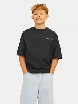 Футболка свободного кроя Jack&Jones Junior, черный