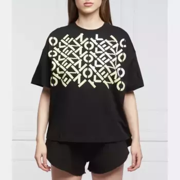 Футболка свободного кроя Kenzo, черный