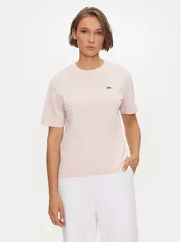 Футболка свободного кроя Lacoste, розовый