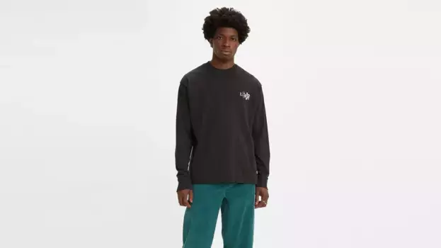 Футболка свободного кроя levi's Skateboarding, черный