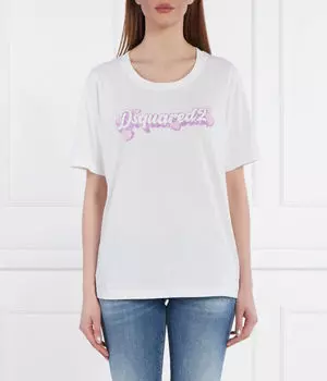 Футболка свободного кроя Loose fit Dsquared2, белый