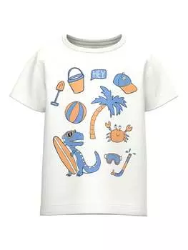 Футболка свободного кроя Name It, белый