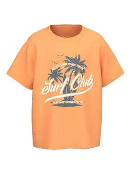 Футболка свободного кроя Name It, оранжевый