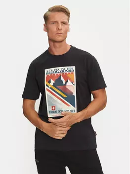 Футболка свободного кроя Napapijri, черный