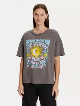 Футболка свободного кроя Noisy May, серый