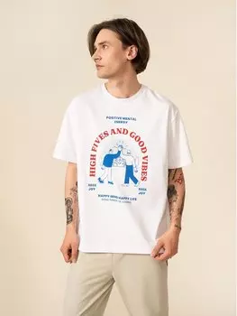 Футболка свободного кроя Outhorn, белый