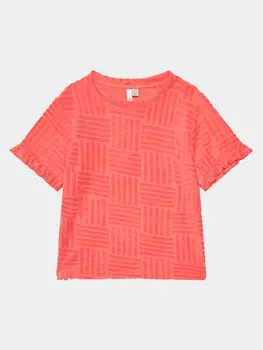 Футболка свободного кроя Pieces Kids, розовый