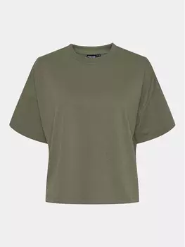 Футболка свободного кроя Pieces, зеленый