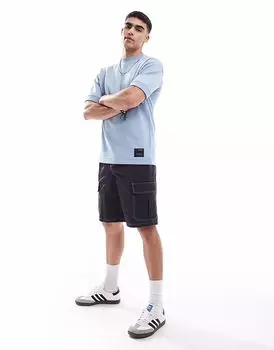 Футболка свободного кроя Pull&Bear цвета сине-зеленый