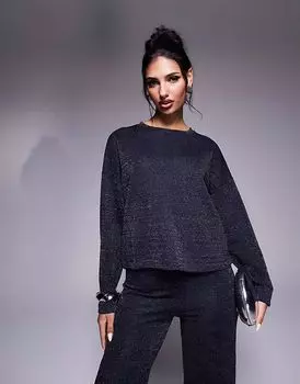 Футболка свободного кроя River Island в цвете «тёмно-синий»