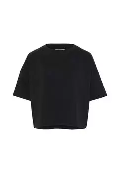 Футболка свободного кроя с дизайном для йоги DETTO FATTO, черный