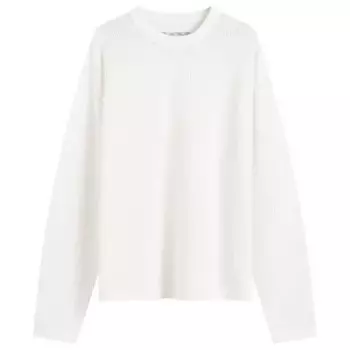 Футболка свободного кроя с длинным рукавом Mki Mki Miyuki-Zoku, белый