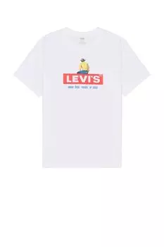 Футболка свободного кроя с коротким рукавом Levi'S, белый