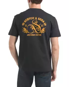 Футболка свободного кроя с короткими рукавами и логотипом Scotch & Soda, черный