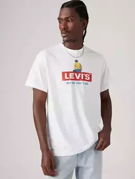 Футболка свободного кроя с короткими рукавами и графическим рисунком Levi's, белый