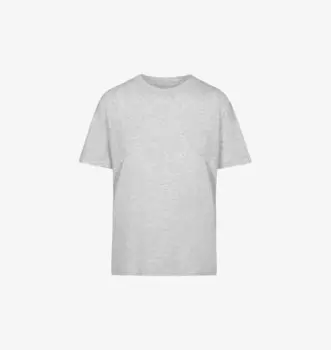 Футболка свободного кроя с короткими рукавами из эластичного хлопка Skims, серый