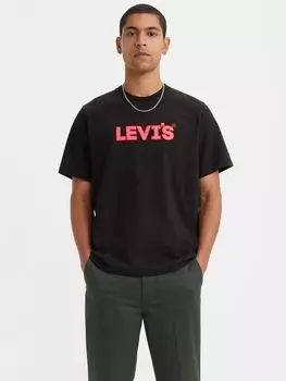 Футболка свободного кроя с короткими рукавами Levi's, черный