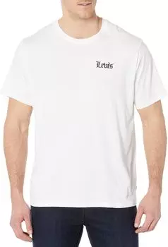 Футболка свободного кроя с короткими рукавами Levi's, цвет Team Spirits White
