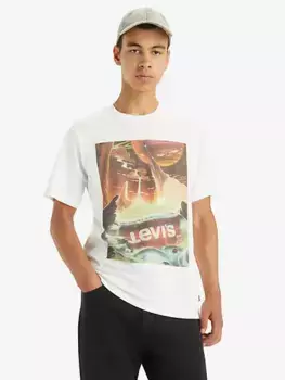 Футболка свободного кроя с короткими рукавами Levi's, белый