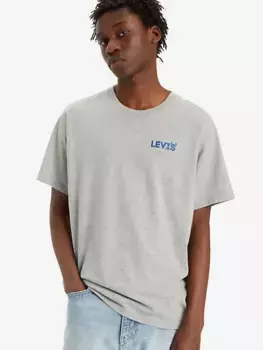 Футболка свободного кроя с короткими рукавами Levi's, серый