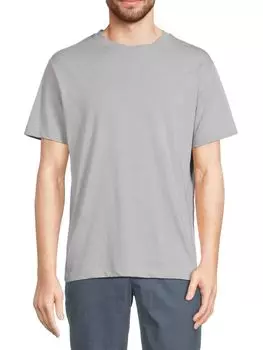 Футболка свободного кроя с круглым вырезом Club Monaco, цвет Light Grey