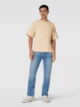 Футболка свободного кроя с круглым вырезом No Bystanders, песочный