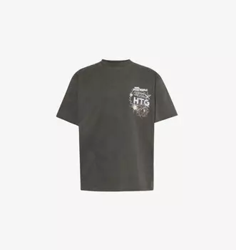 Футболка свободного кроя с круглым вырезом Represent x Belstaff Flame Phoenix из хлопкового джерси Honor The Gift, черный