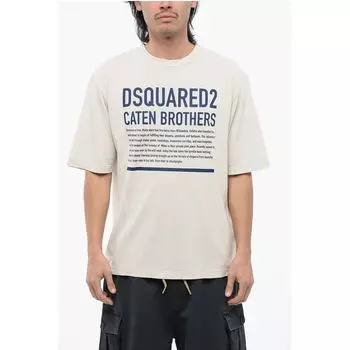 Футболка свободного кроя с надписью Dsquared2, White