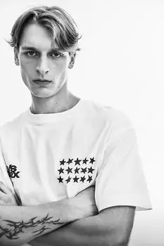 Футболка свободного кроя с принтом H&M, мультиколор