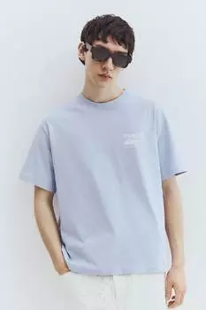 Футболка свободного кроя с принтом H&M, мультиколор